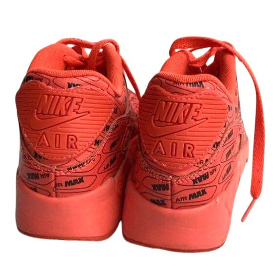 Nike Air Max Shoes Red All-Over Print Youth Size 6.5Y Athletic Sneakers