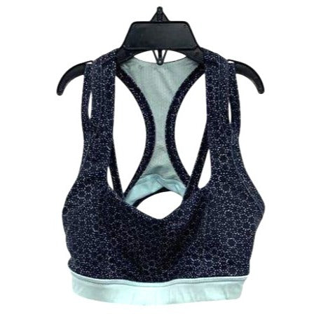 Lululemon Splendour Bra in the Star Pixel Aquamarine Naval Blue / Peacock Blue Size S