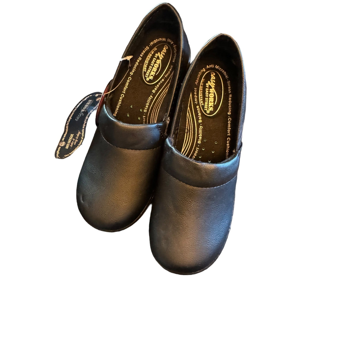 Easy Works Natural Uniform Women's Slip-Resistant Clogs Size 6 Black