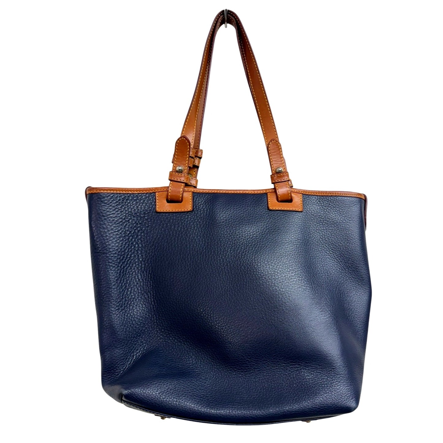 Dooney & Bourke Camden Shopper Tote in Pebbled Navy Leather