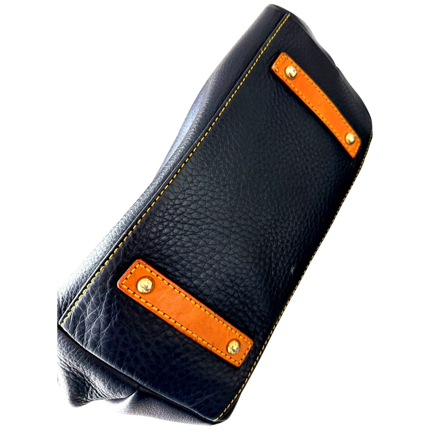 Dooney & Bourke Camden Shopper Tote in Pebbled Navy Leather