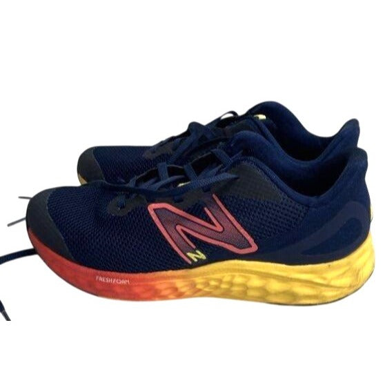 New Balance Boys Blue & Yellow Fresh Foam Arishi v4  Athletic Running Shoes Size 5