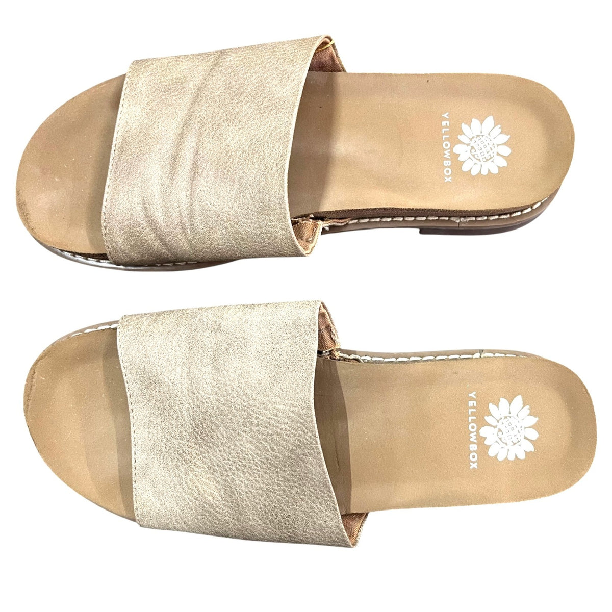 Yellow Box Kalo Slide Sandals Tan Size 6