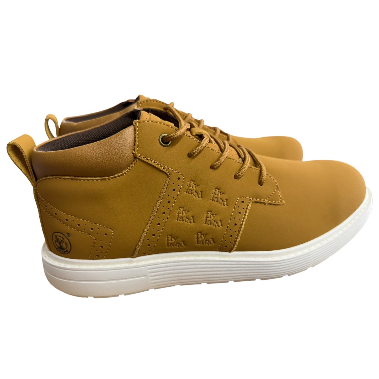 Flyland Tan Casual Ankle Boots For Men NWOB