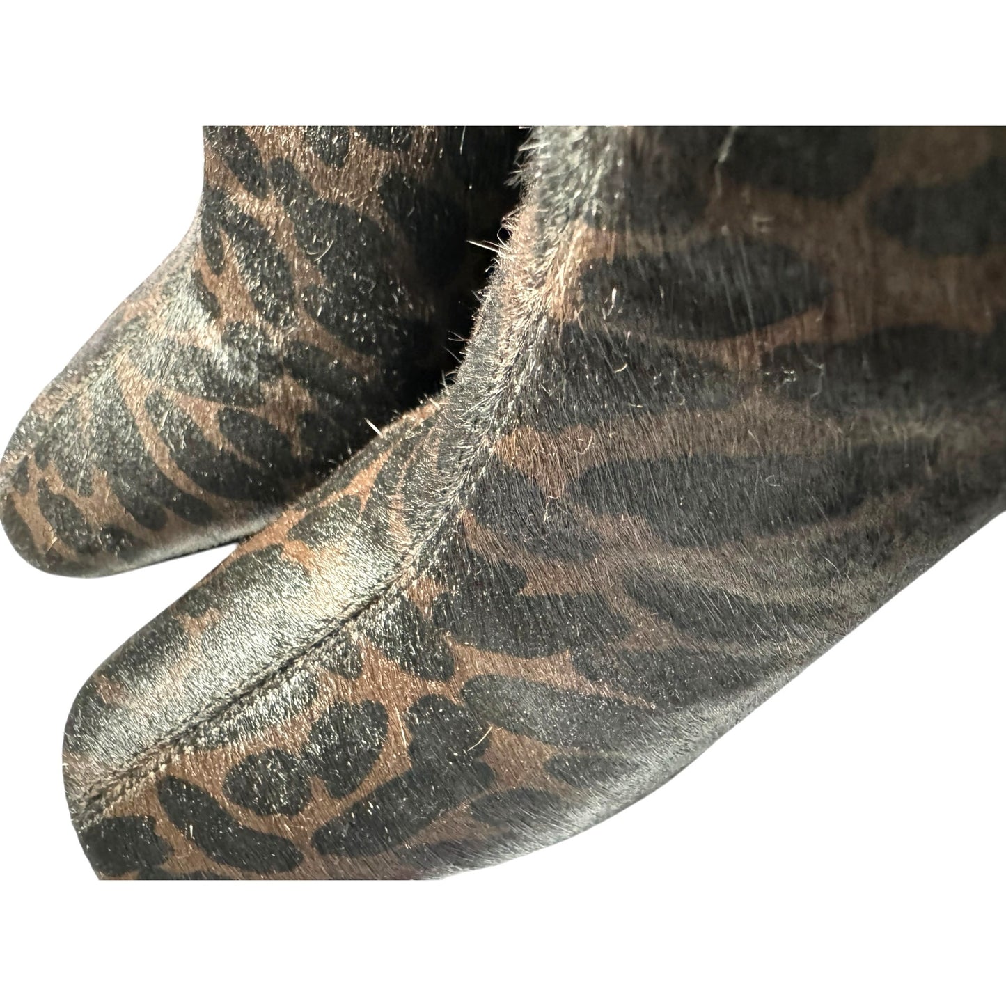Sam Edelman Leopard Print Calf Hair Ankle Boots Size 6 NWOT