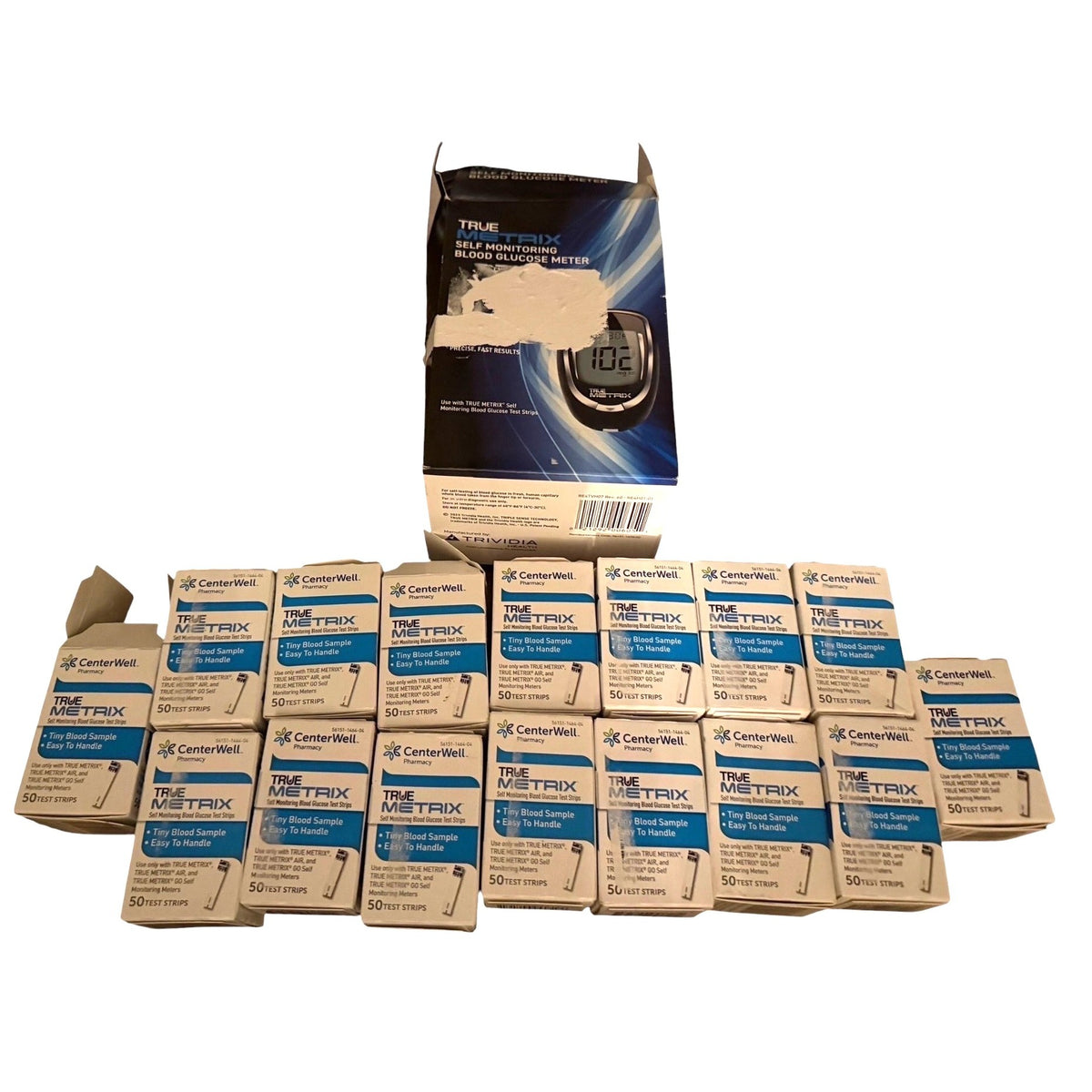 True Metrix Glucose Meter, 800 Test Strips