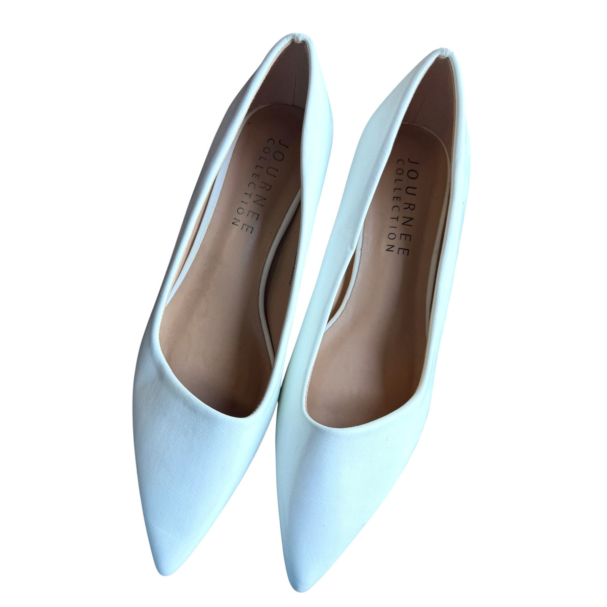 Journee Collection Pammie Vegan Leather Kitten Heels Women's Size 7.5 WD