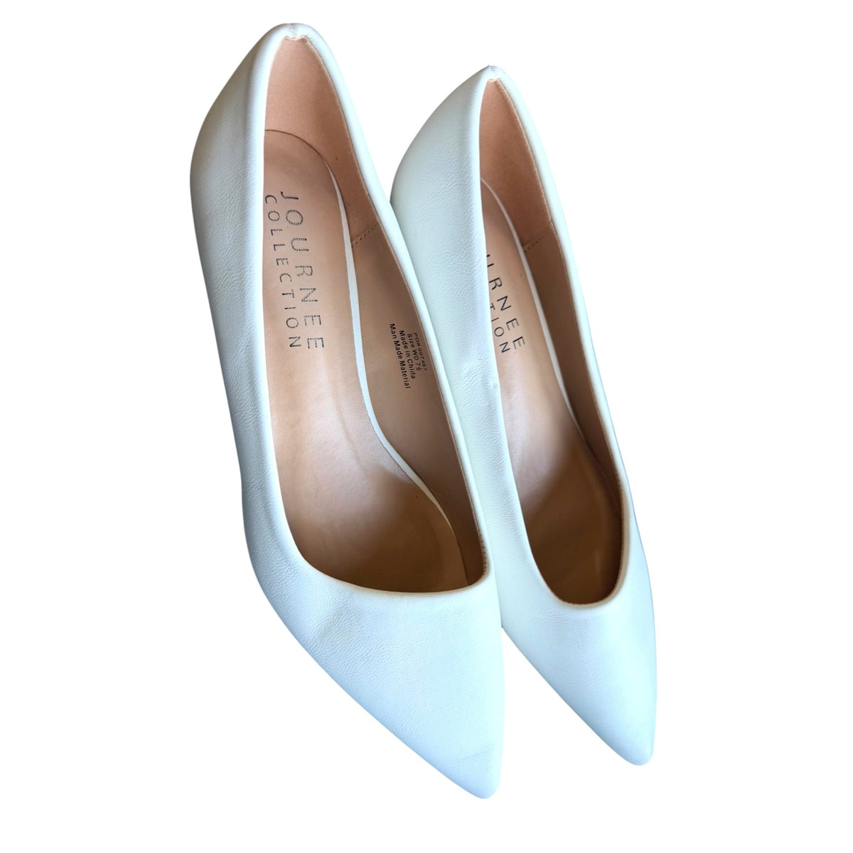 Journee Collection Pammie Vegan Leather Kitten Heels Women's Size 7.5 WD