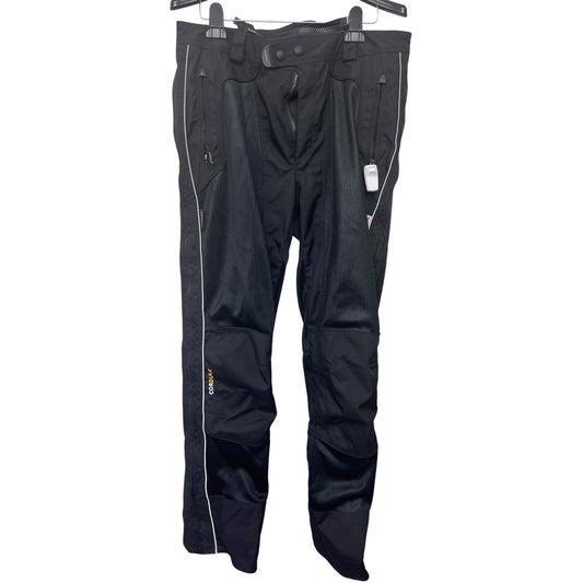 Olympia Moto Sports Mens Black Cordura Motorcycle Pants Size 34 With Reflective Trim