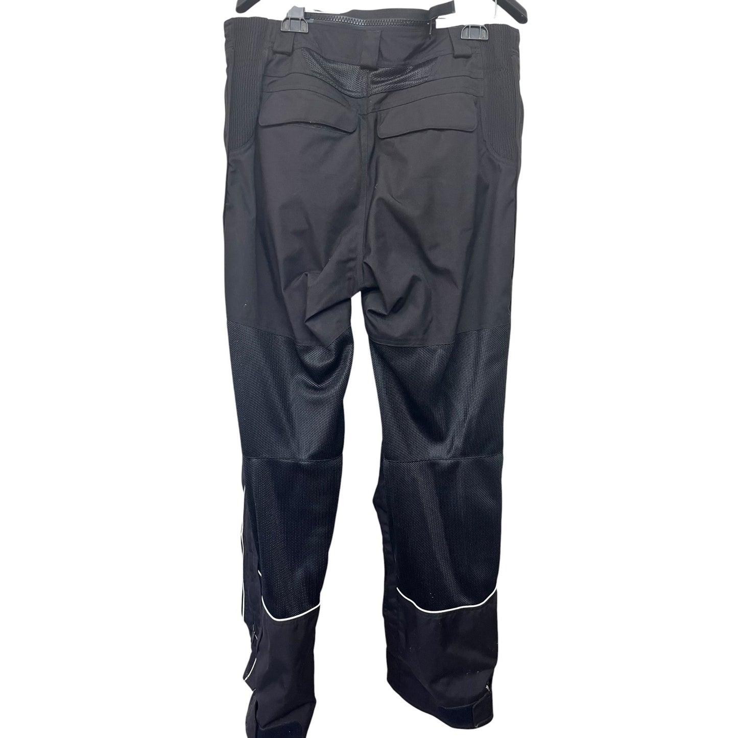 Olympia Moto Sports Mens Black Cordura Motorcycle Pants Size 34 With Reflective Trim