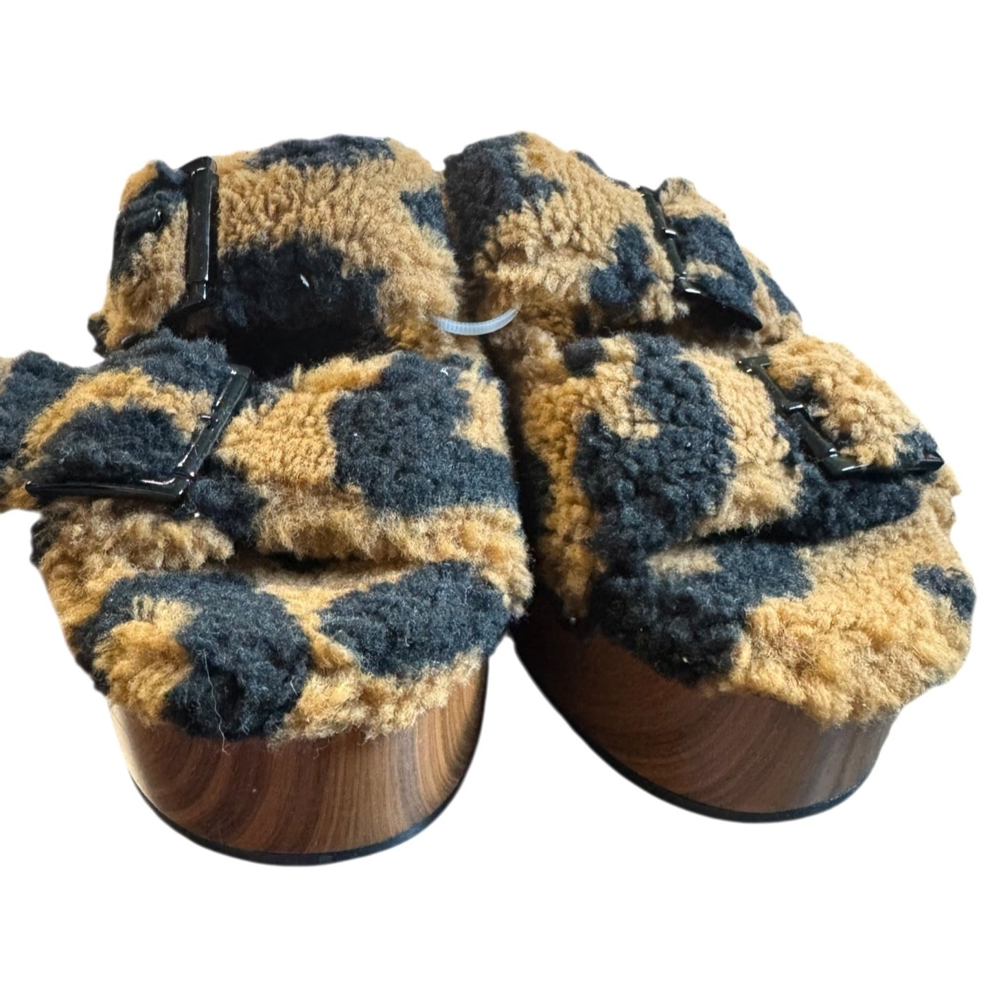 Jessica Simpson Women's Cyriss Clogs Cheetah Fur Platform 8.5 NWOT