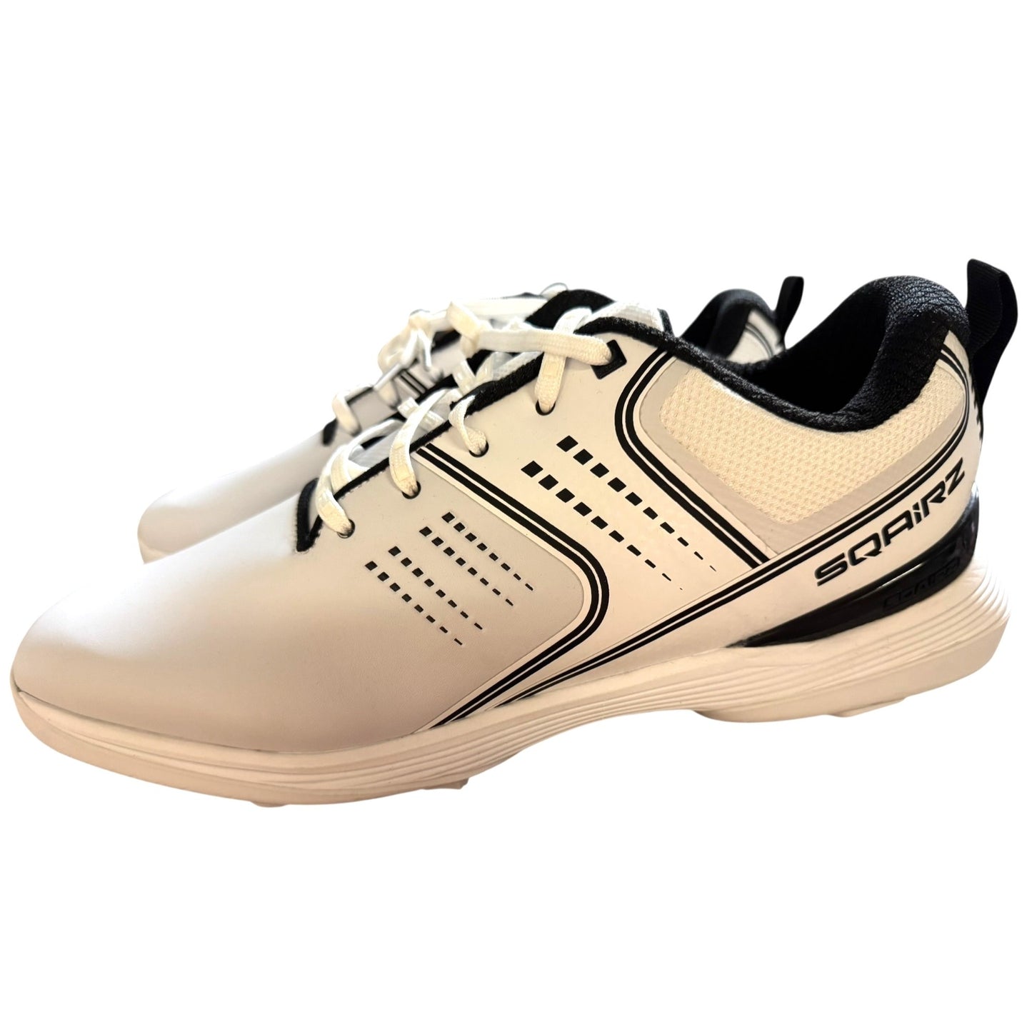 Sqairz Men's White Baseball Cleat Shoes Size 14 NWOB