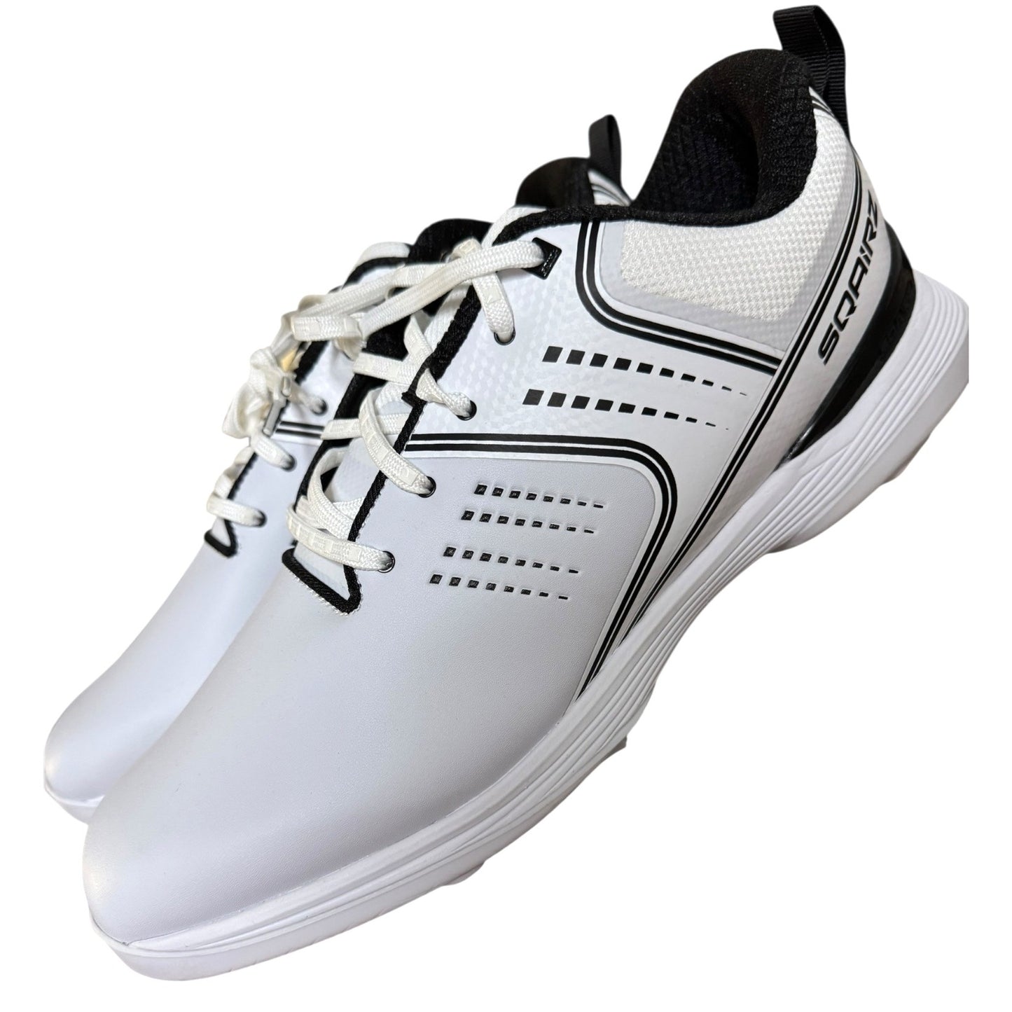 Sqairz Men's White Baseball Cleat Shoes Size 14 NWOB