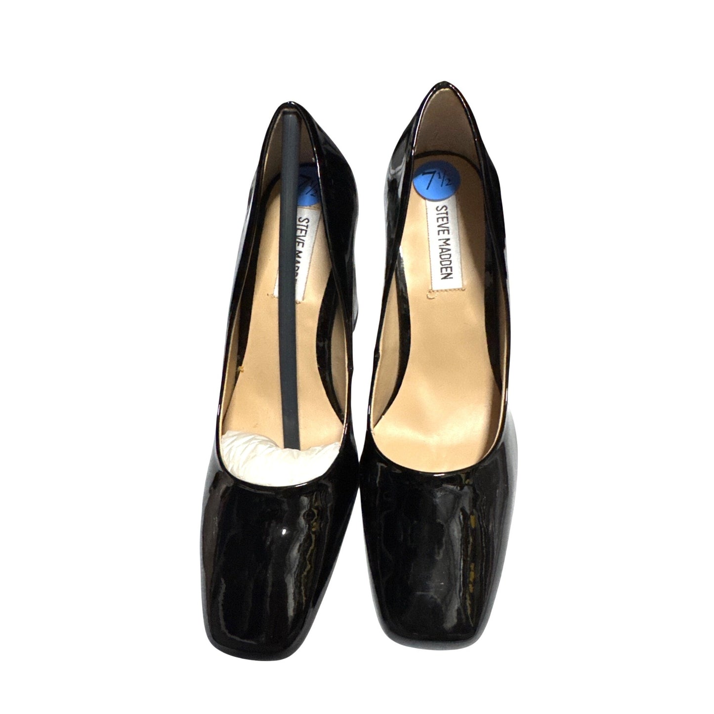 Steve Madden Black Block Heel Pumps 7.5