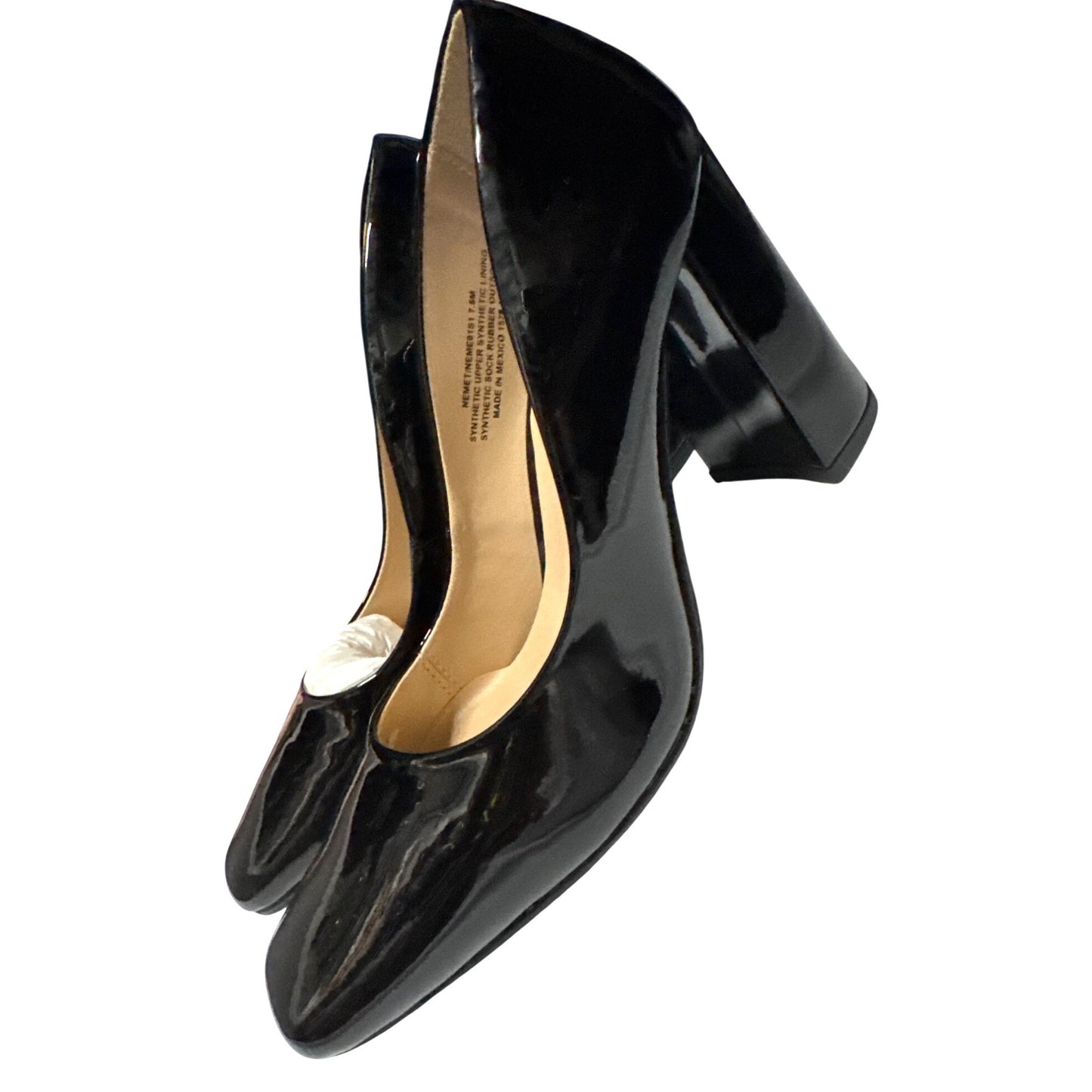 Steve Madden Black Block Heel Pumps 7.5