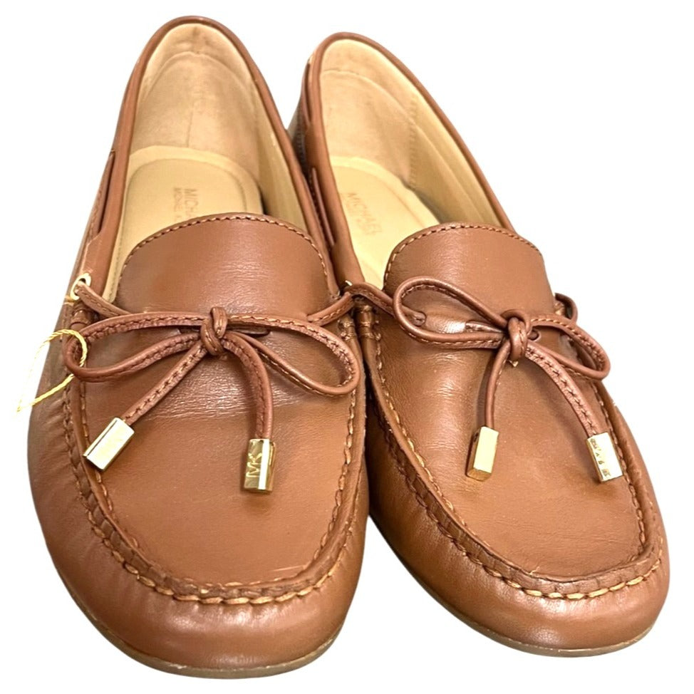 Michael Kors Sutton Moccasin Flat Leather Loafers Size 8.5 Women's