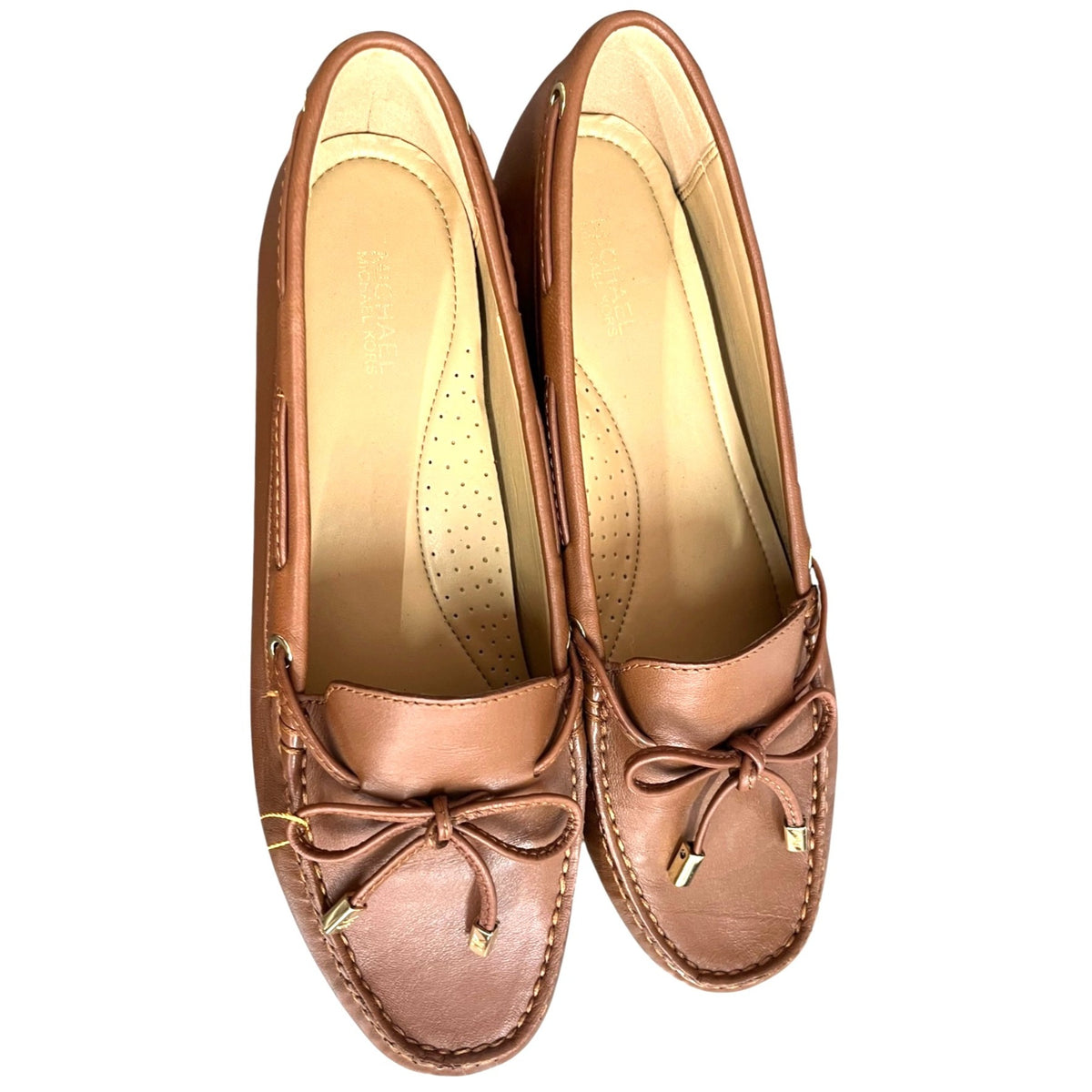 Michael Kors Sutton Moccasin Flat Leather Loafers Size 8.5 Women's