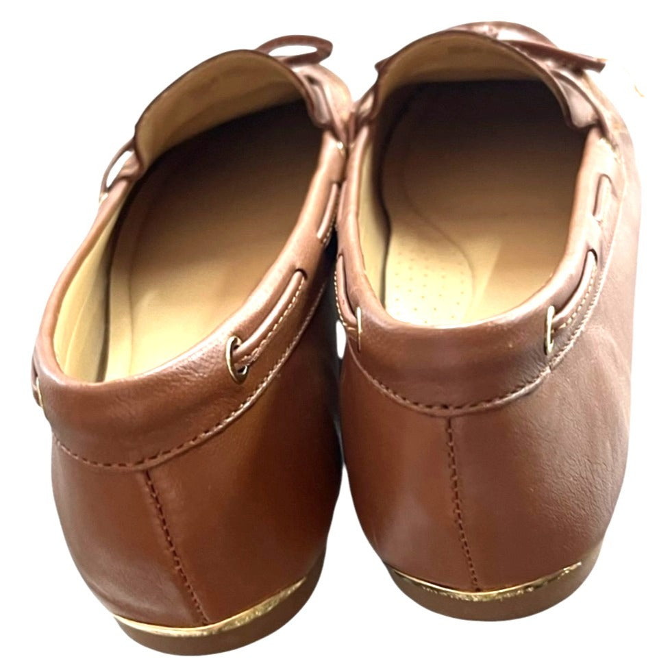 Michael Kors Sutton Moccasin Flat Leather Loafers Size 8.5 Women's