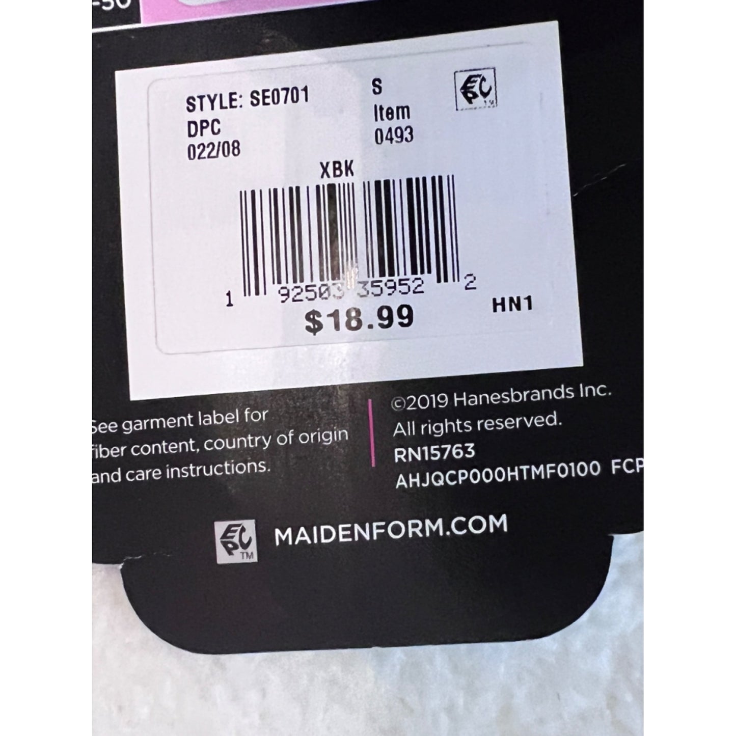 Maidenform Self Expressions High Waist Boy Short Shapewear With Cool Comfort Firm Control Style SE0761 Black Size S