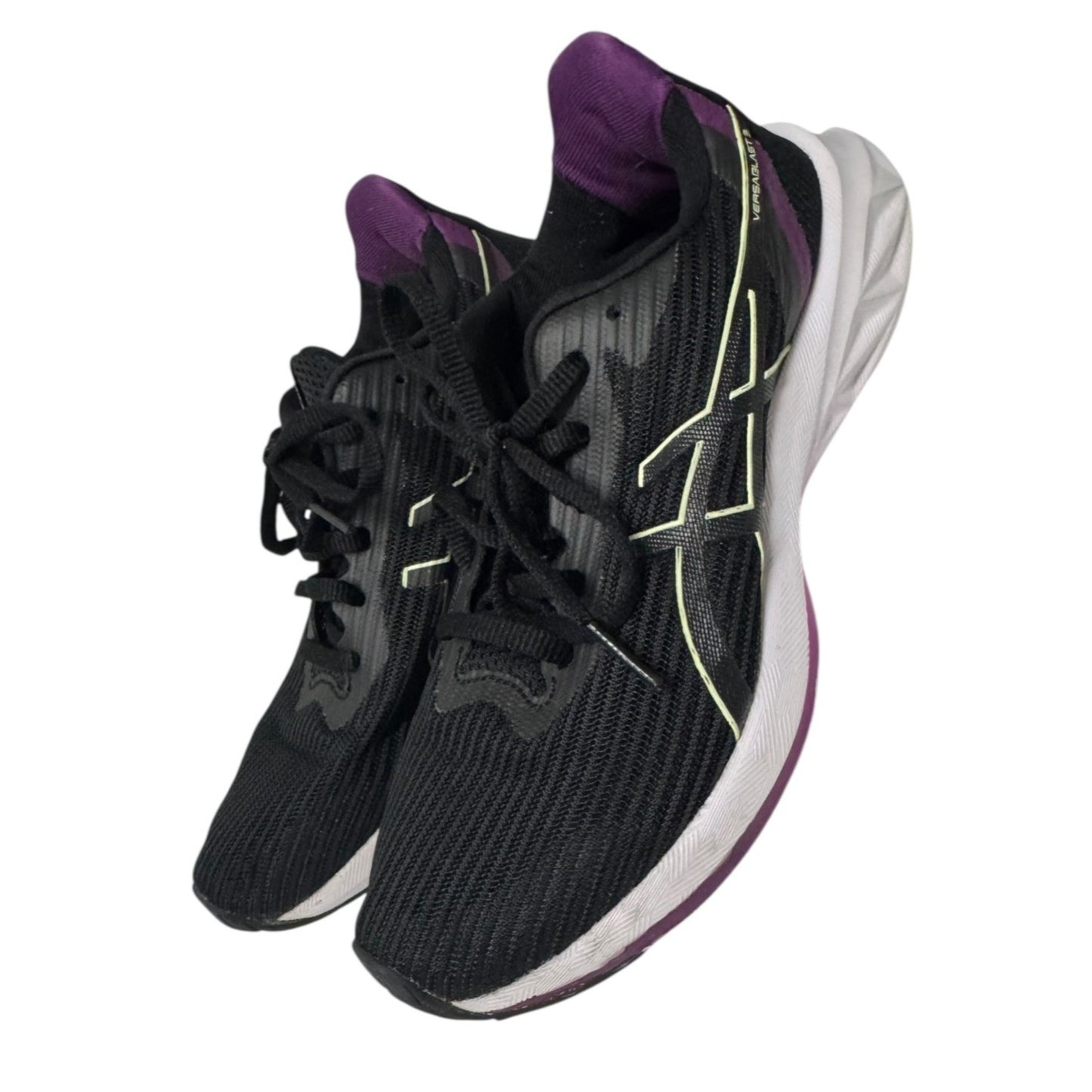 Women's Asics Versablast 3 Running Shoes Black Purple US SZ 6 Lightweight Mesh Breathable Trainer