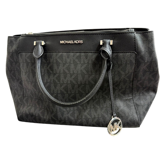 Michael Kors Black Signature Graham Top Handle Purse