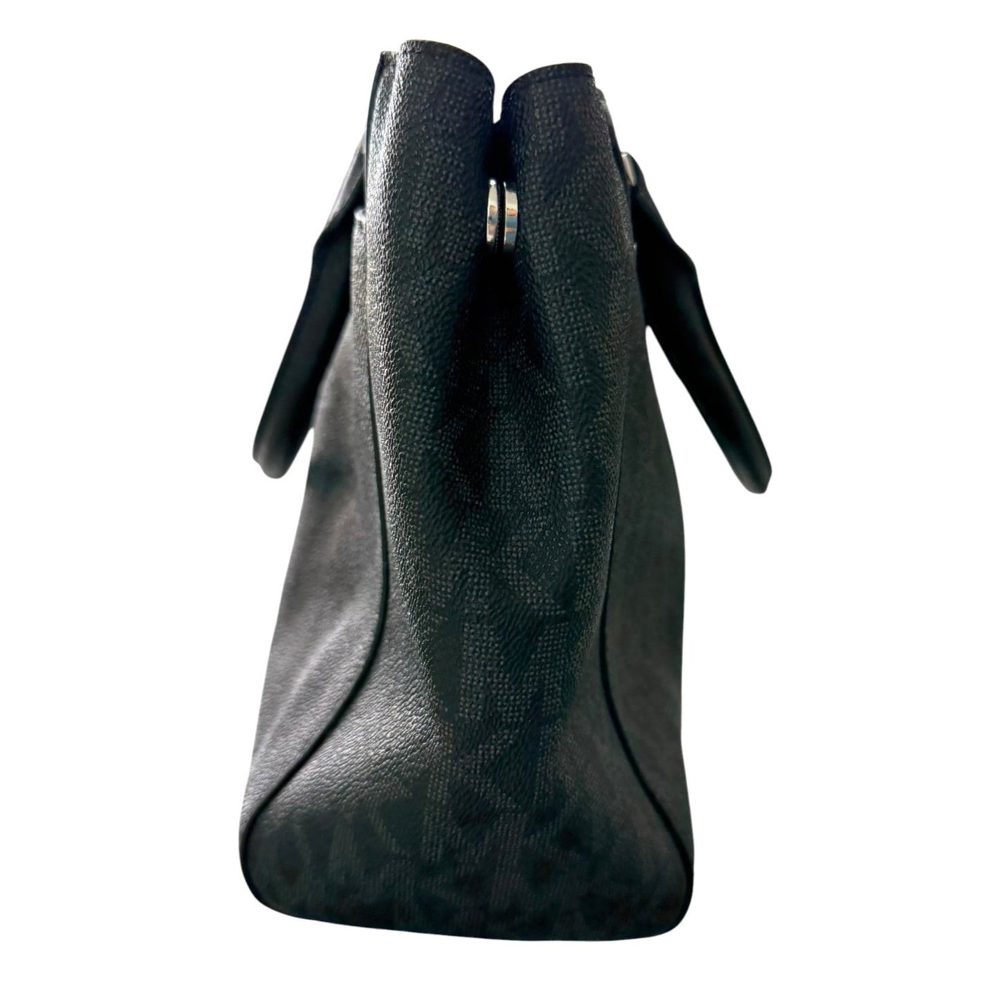 Michael Kors Black Signature Graham Top Handle Purse