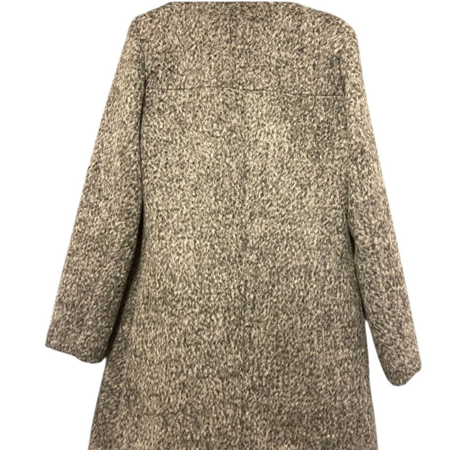 Kenneth Cole Women's Gray Wool Blend Coat L/G