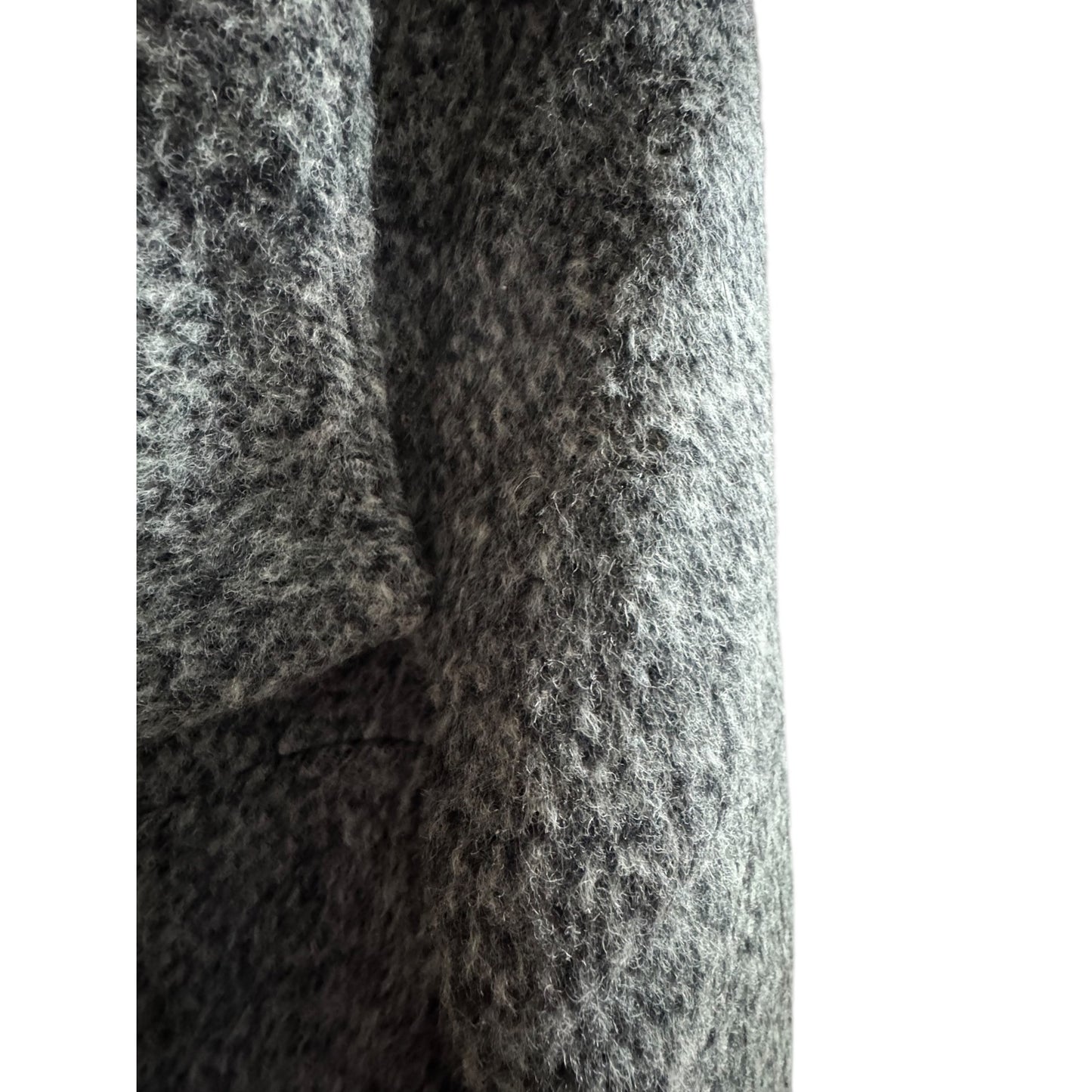 Kenneth Cole Women's Gray Wool Blend Coat L/G