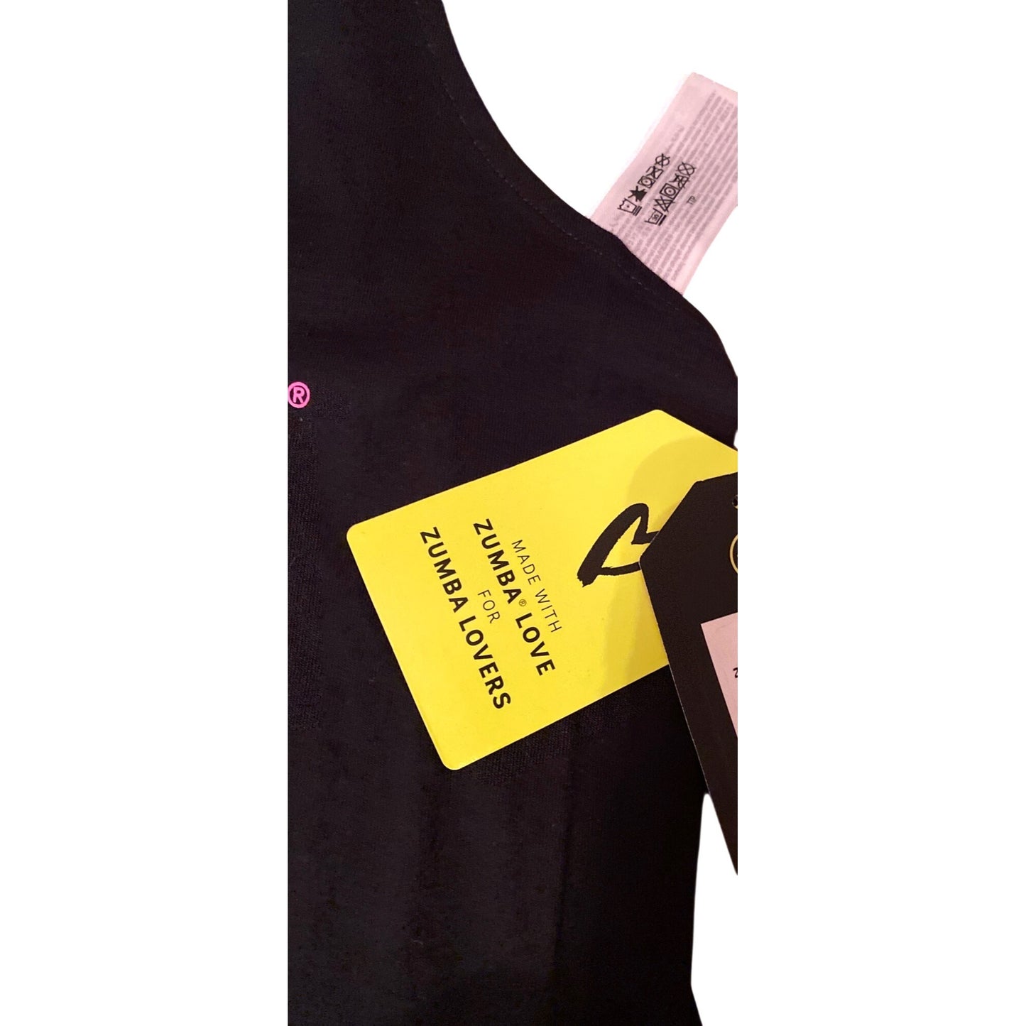 Zumba Open Back Strappy Tank Top Medium NWT