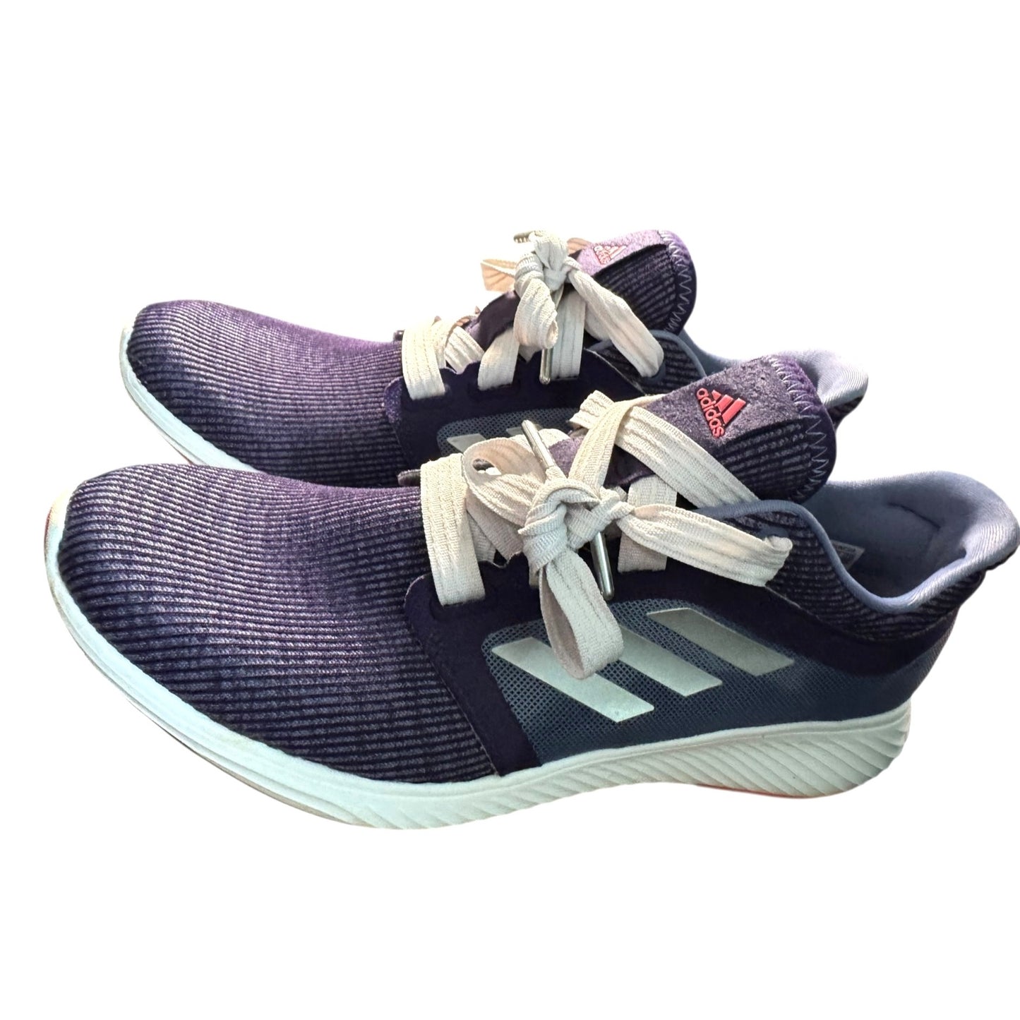 Adidas Women's Bounce Purple Edge Lux Athletic Running Shoes Lace-Up Comfortable Fit Size 9.5