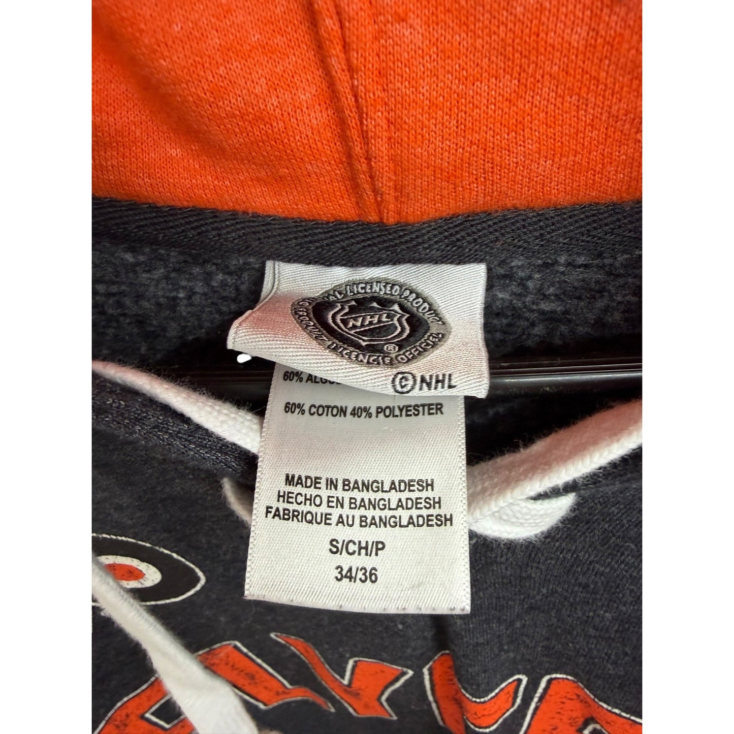 Philadelphia Flyers NHL Hoodie Lace-Up Pullover S 34/36