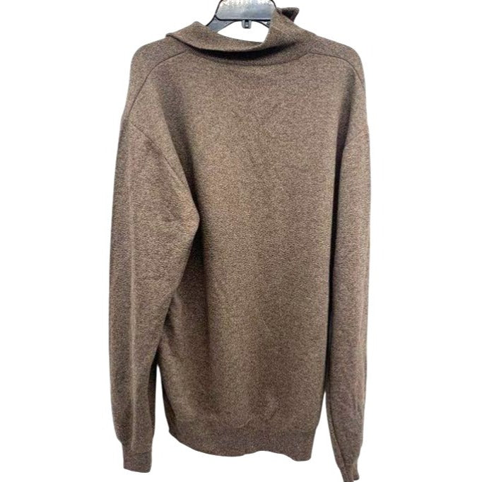 Real Essentials Brown Men's 1/4 Zip Sweater NWT Size 3XL