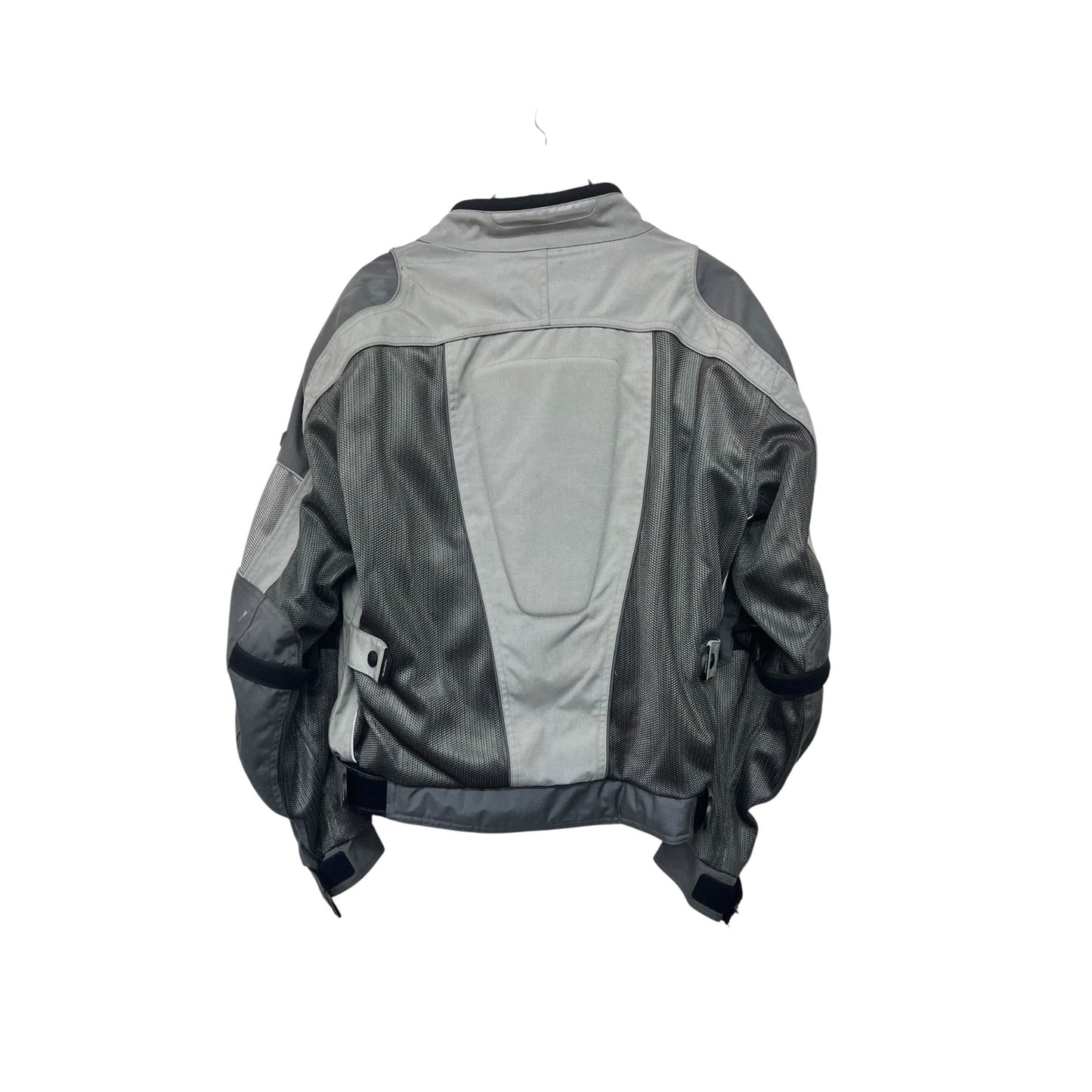 Olympia Moto Sports Mens Mesh Motorcycle Jacket Gray & Black Size L