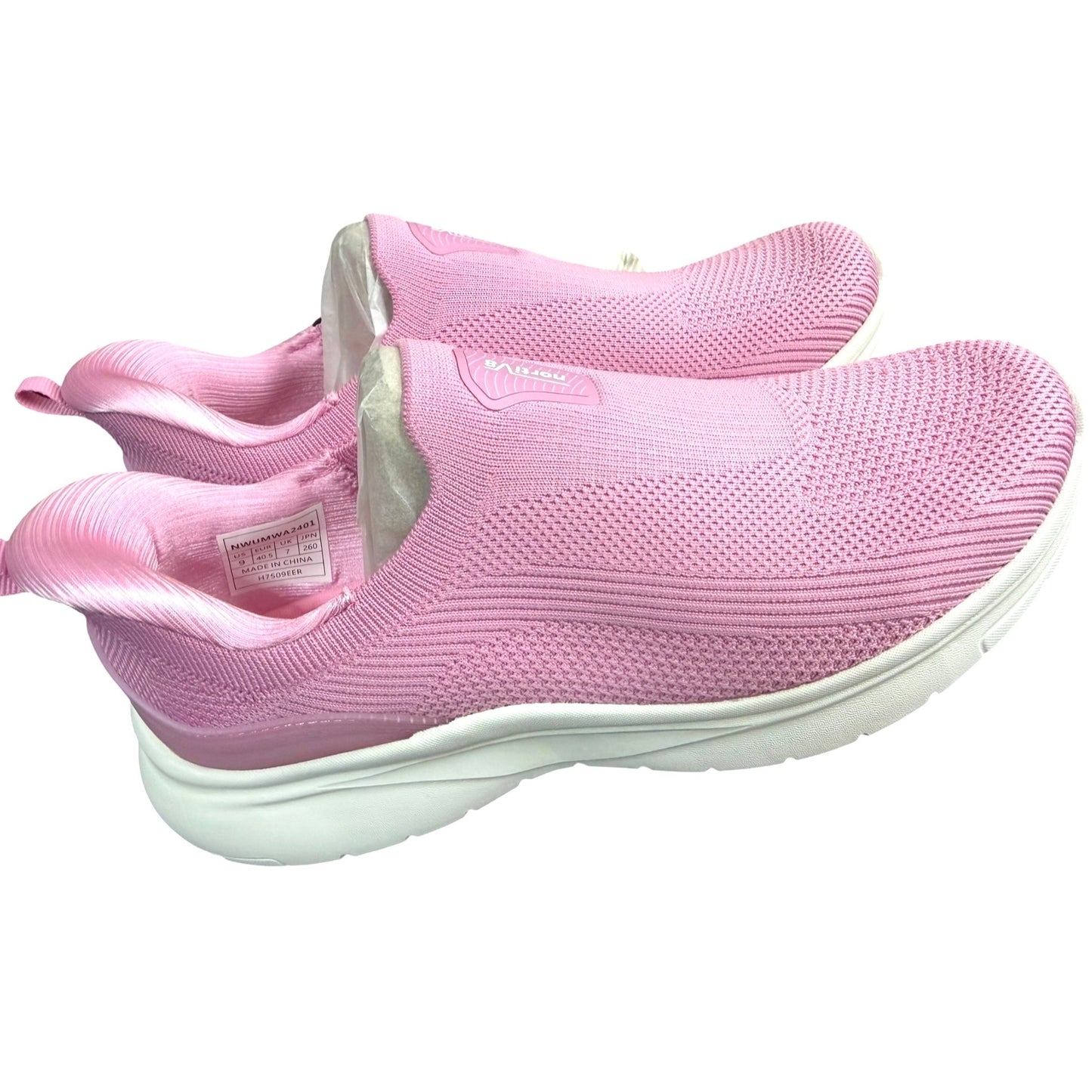 Nortiv8 Womens Pink Lightweight Slip-On Walking Shoes US 10 NWB