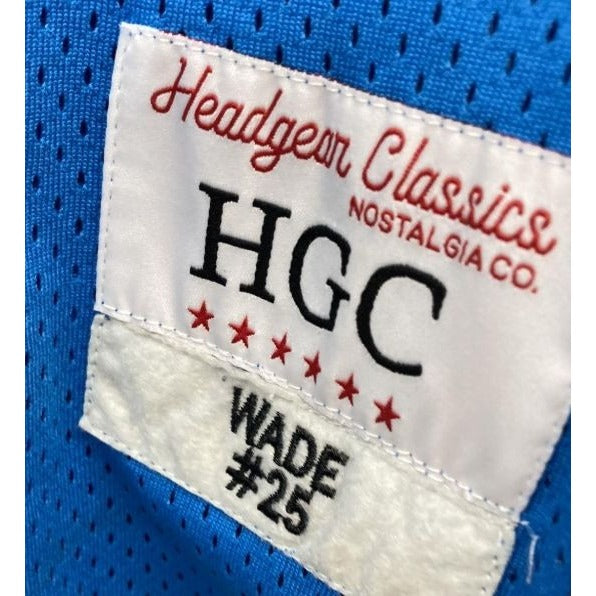 Headgear Classics Wade #25 Blue Basketball Jersey - Size M