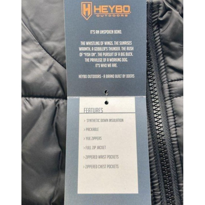 Heybo Outdoors Open Country Quilted Puffer Jacket Men's XXL NWT