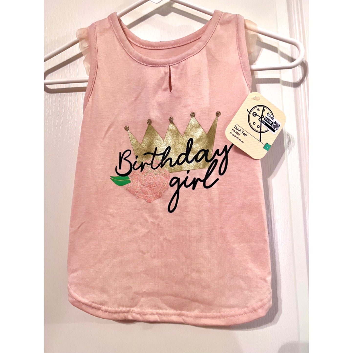 Birthday Girl Dog T-Shirt Size Large NWT