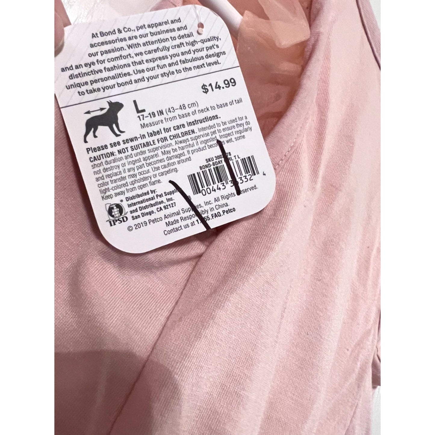 Birthday Girl Dog T-Shirt Size Large NWT
