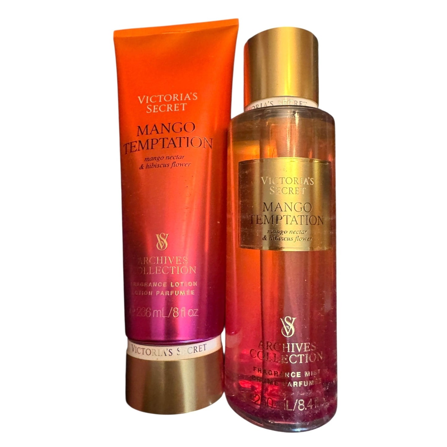 Victorias Secret Mango Temptation Fragrance Lotion & Mist Set NEW