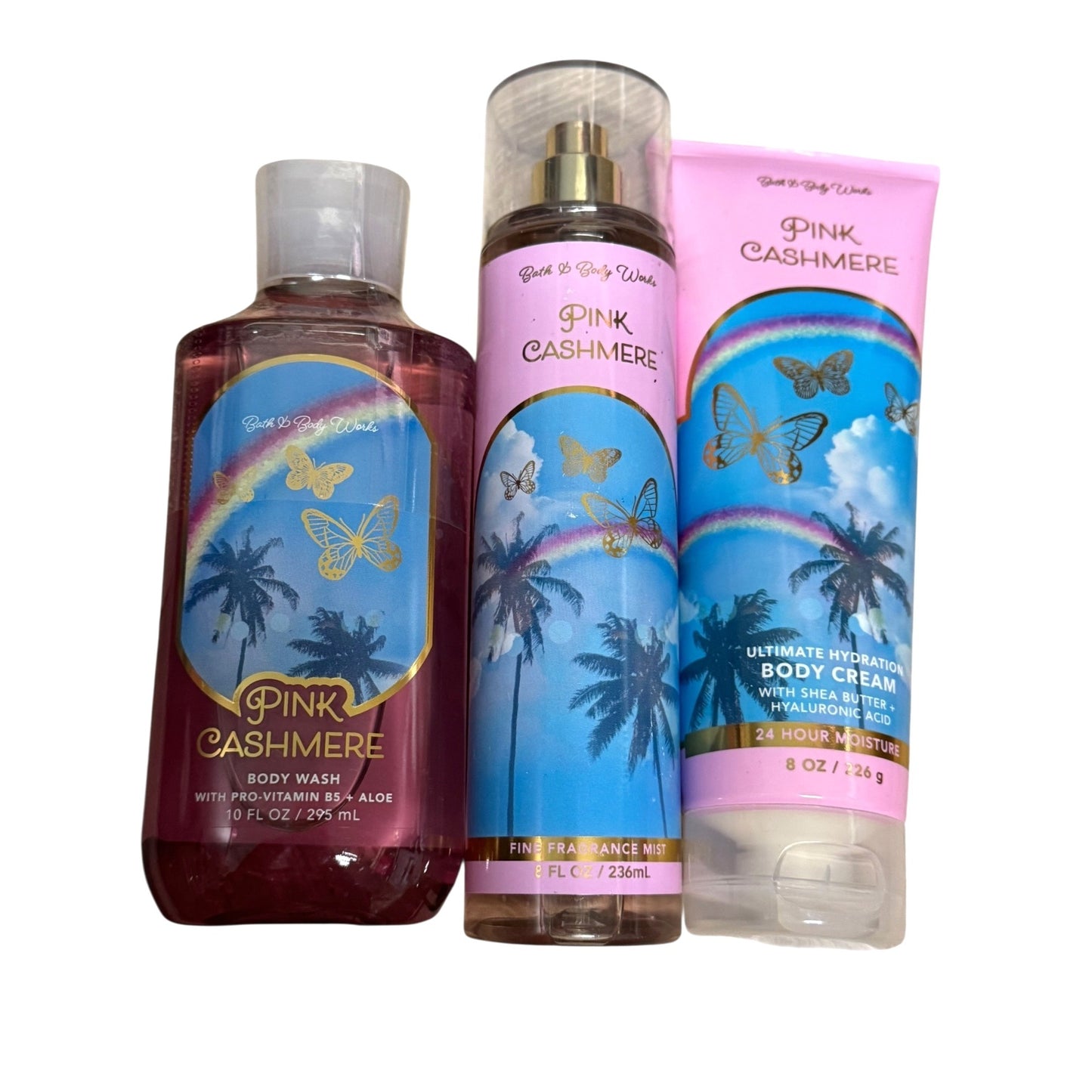 Bath & Body Works 3pc Pink Set NEW