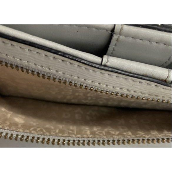 Kate Spade New York Grey Bow Wallet With Snap & Zip Closures