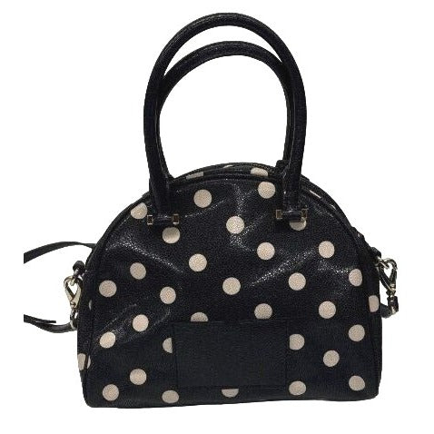 Kate Spade New York Black & Light Pink Polka Dot Leather Crossbody Handbag