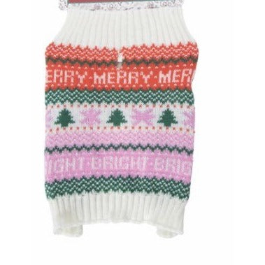 Holiday Christmas Dog Pet Sweater Medium NWT
