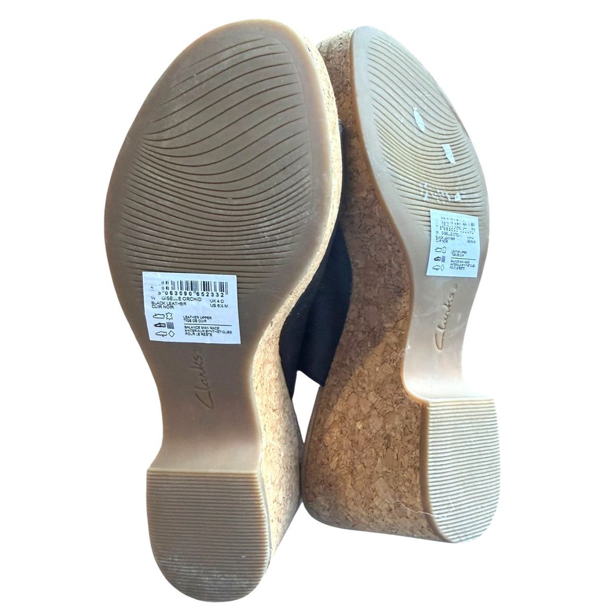 Clarks Womens Giselle Orchid Slip-On Platform Wedge Sandal NWOB Size 6.5