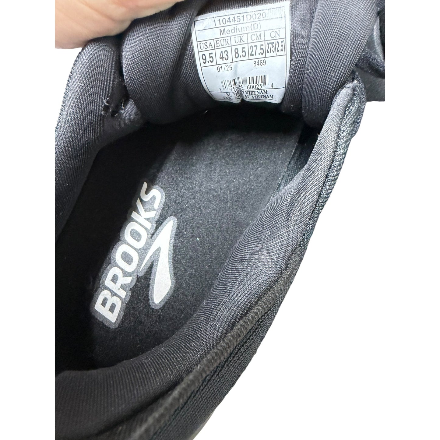 Brooks Glycerin 22 Men's 9.5 Running Shoes Black