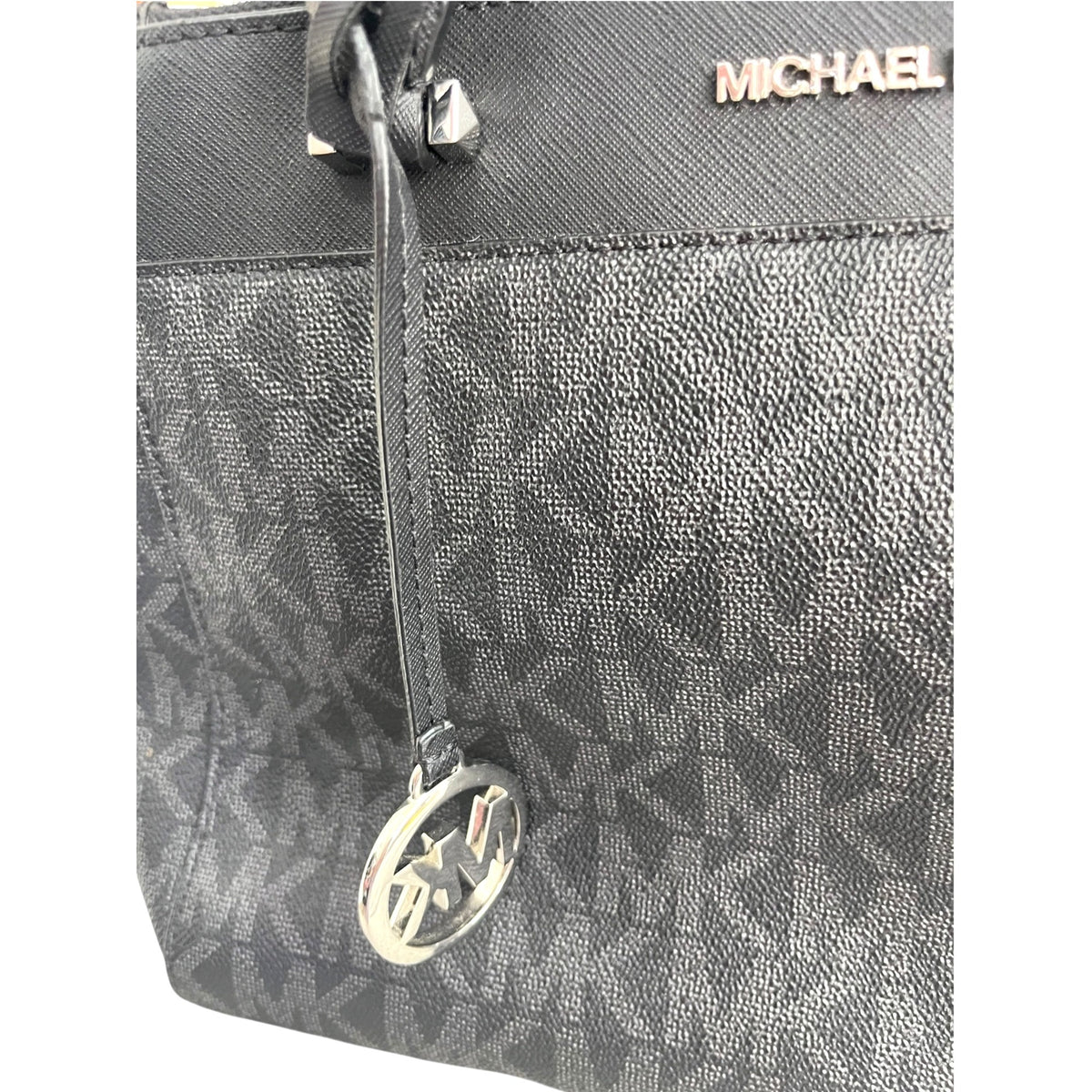 Michael Kors Black Signature Graham Logo Tote