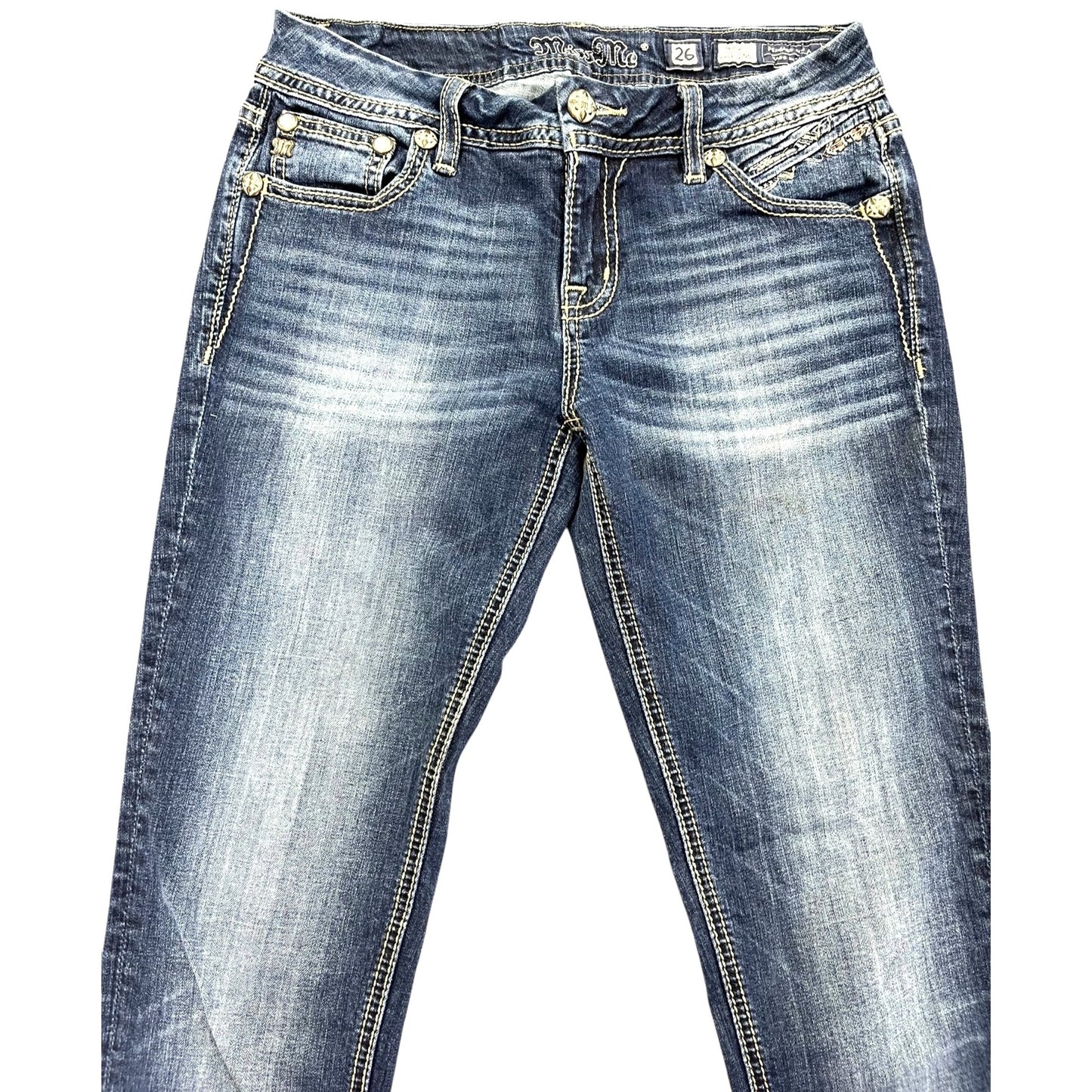Miss Me Women's Mid-Rise Easy Skinny Jeans Size 26
