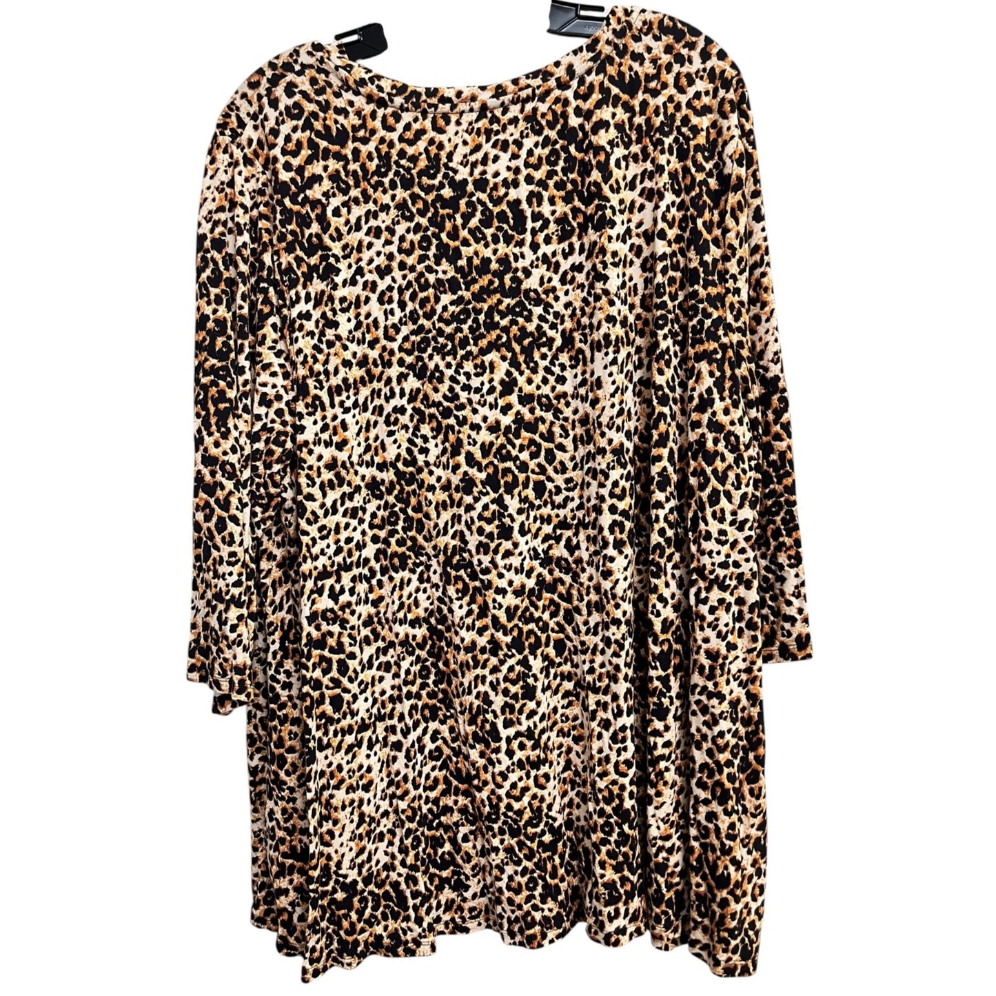 Jessica London Leopard Print Tunic Top Women's Plus Size 22/24