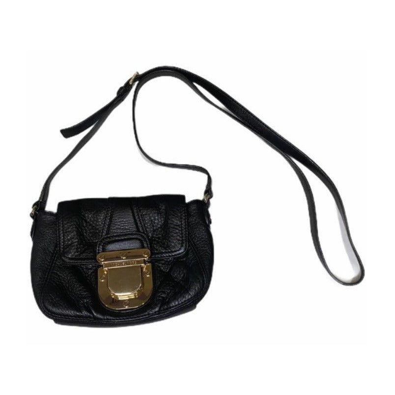 Michale Kors Leather Small Black Crossbody Purse Bag