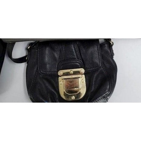 Michale Kors Leather Small Black Crossbody Purse Bag